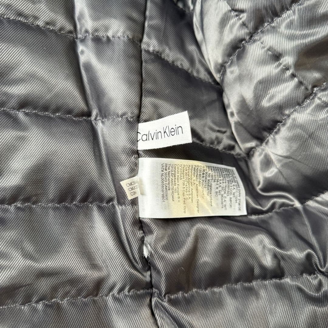 Calvin Klein Wool Blend Zip Jacket Mens XXL Gray Quilted Lined Coat Outerwear thumbnail 11