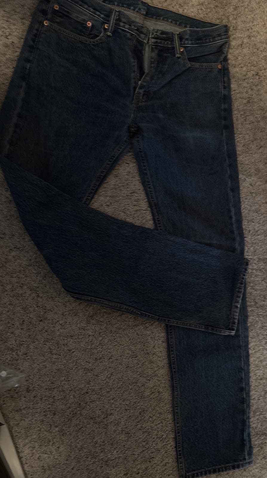 Men’s Levi 505 Jeans 32 x 36 Reg Fit Straight Leg Jeans thumbnail 2