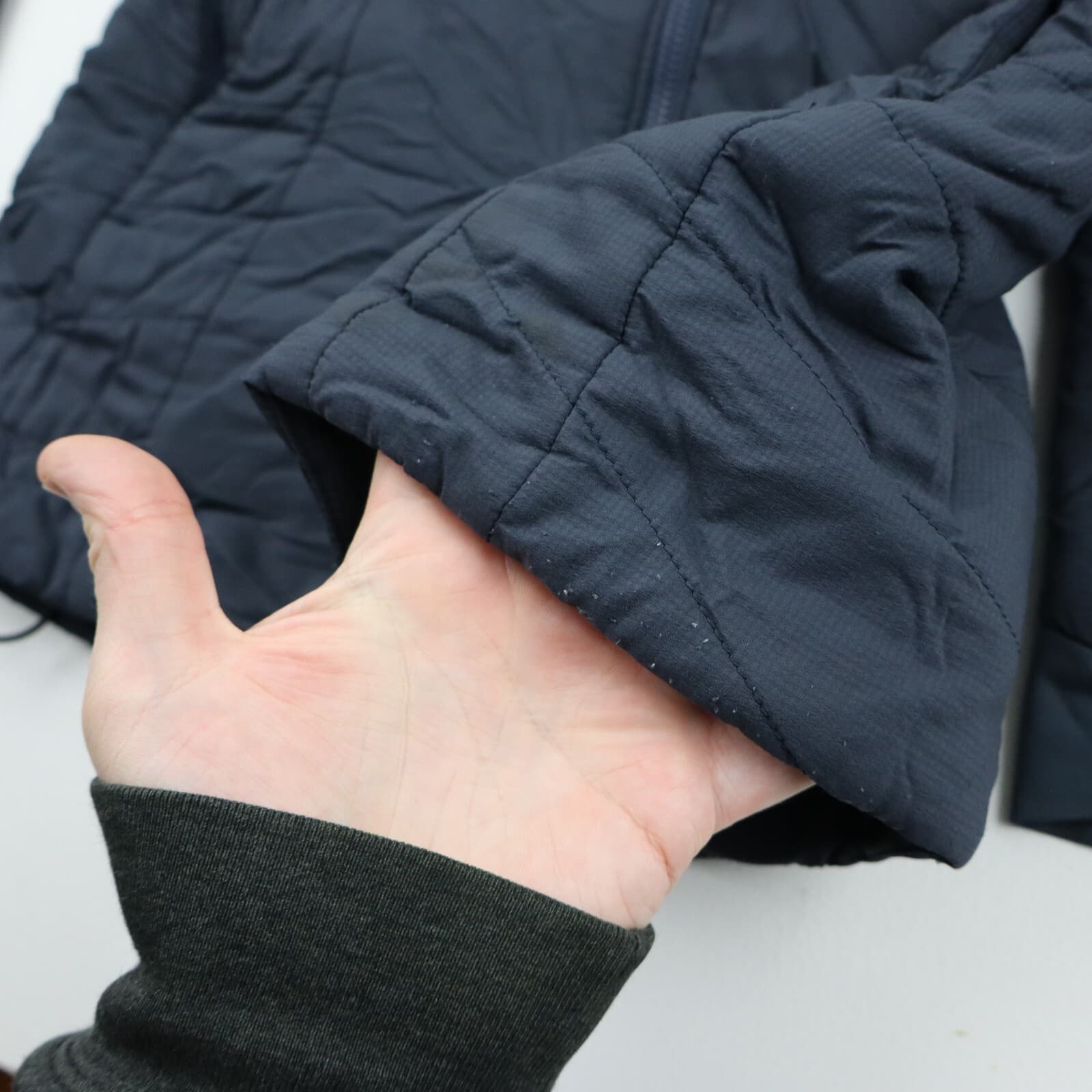 Patagonia Nano-Air Puffer Insulated Ultralight Hoody Jacket Coat Womens XS Gray thumbnail 6