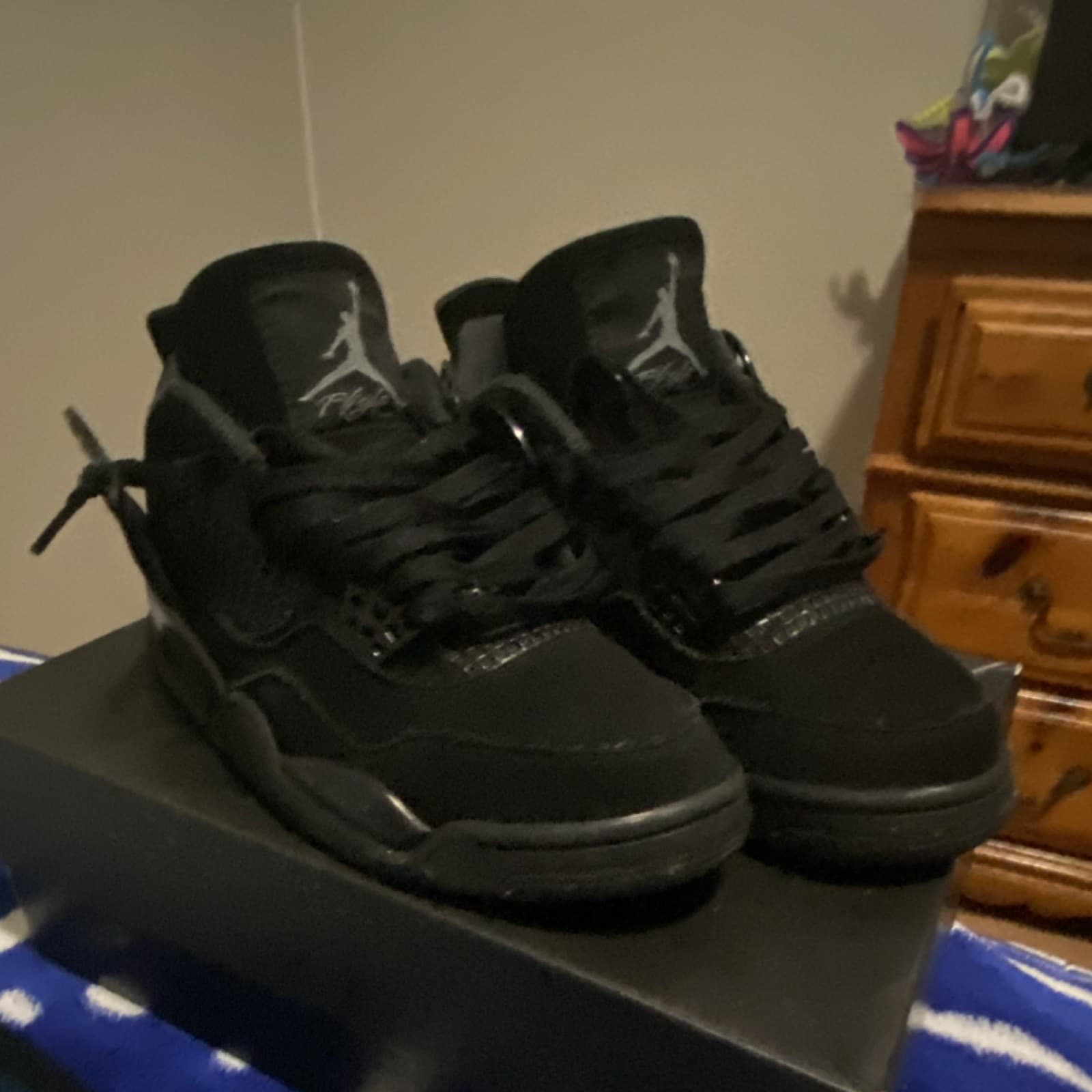 Jordan Air Jordan 4 Retro Black Cat 2020 CU1110-010 Men's Sneakers Black thumbnail 2