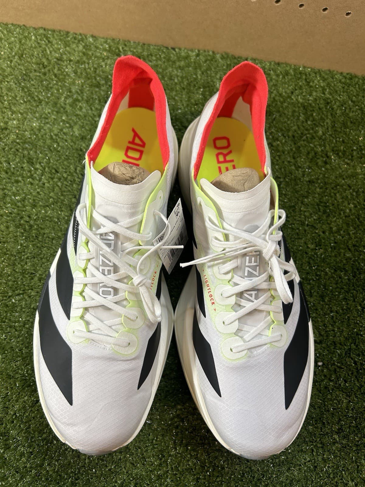 Size 12 - adidas Adizero Adios Pro 4 Men’s Road Running Shoes White Black Red thumbnail 2