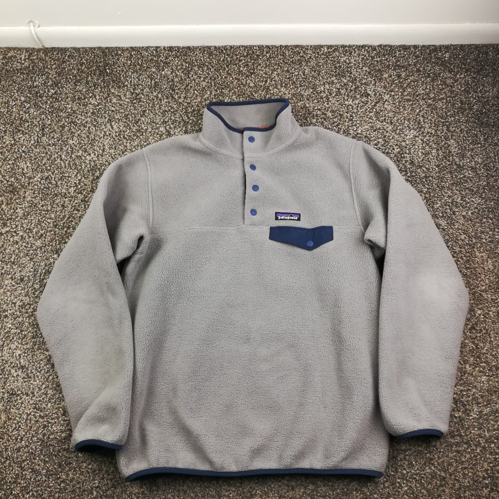 Patagonia Jacket Synchilla Snap-T Pullover Gray Mens Medium 25455