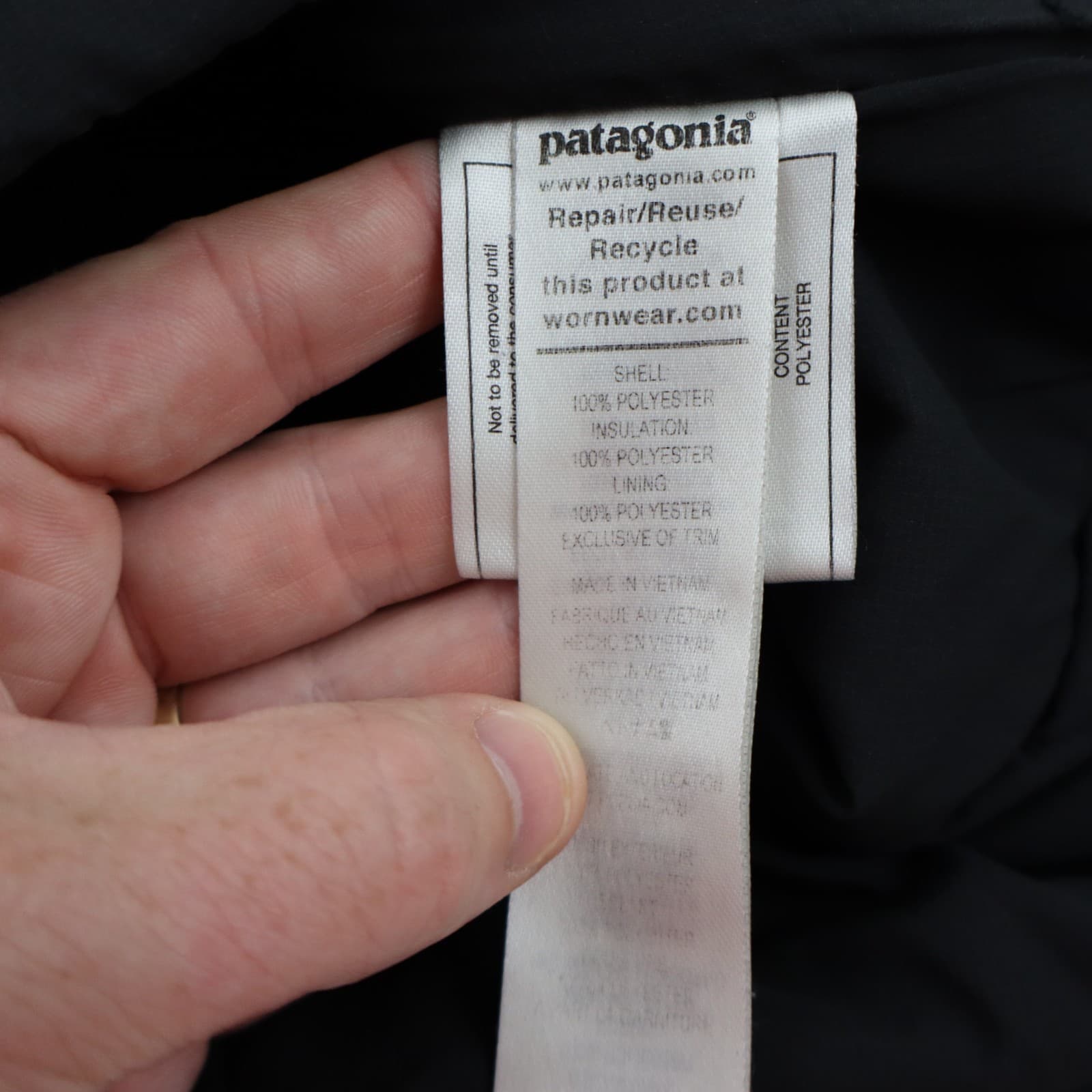 Patagonia Nano-Air Hoody Jacket Womens Small Black Insulated Stretch Puffer Coat thumbnail 10