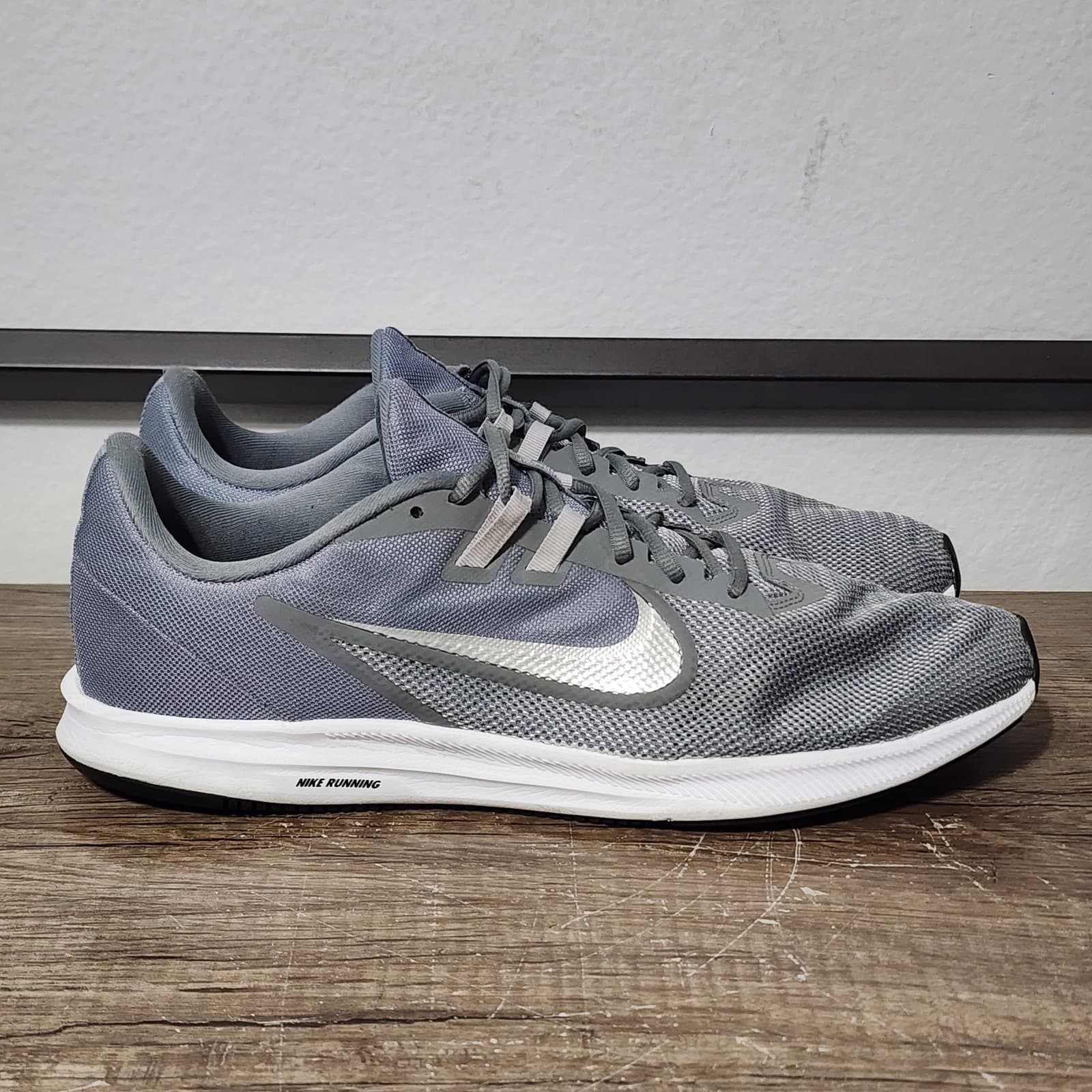 Nike Downshifter 9 (AQ7481 008) Men's Running Shoes Sneakers Size 15 Gray thumbnail 3