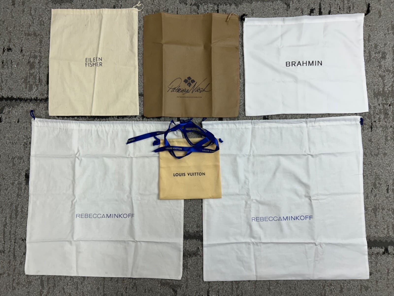 Lot Purse Protector Duster Bags LV Eileen Fisher Patricia Nash Brahmin Minkhoff