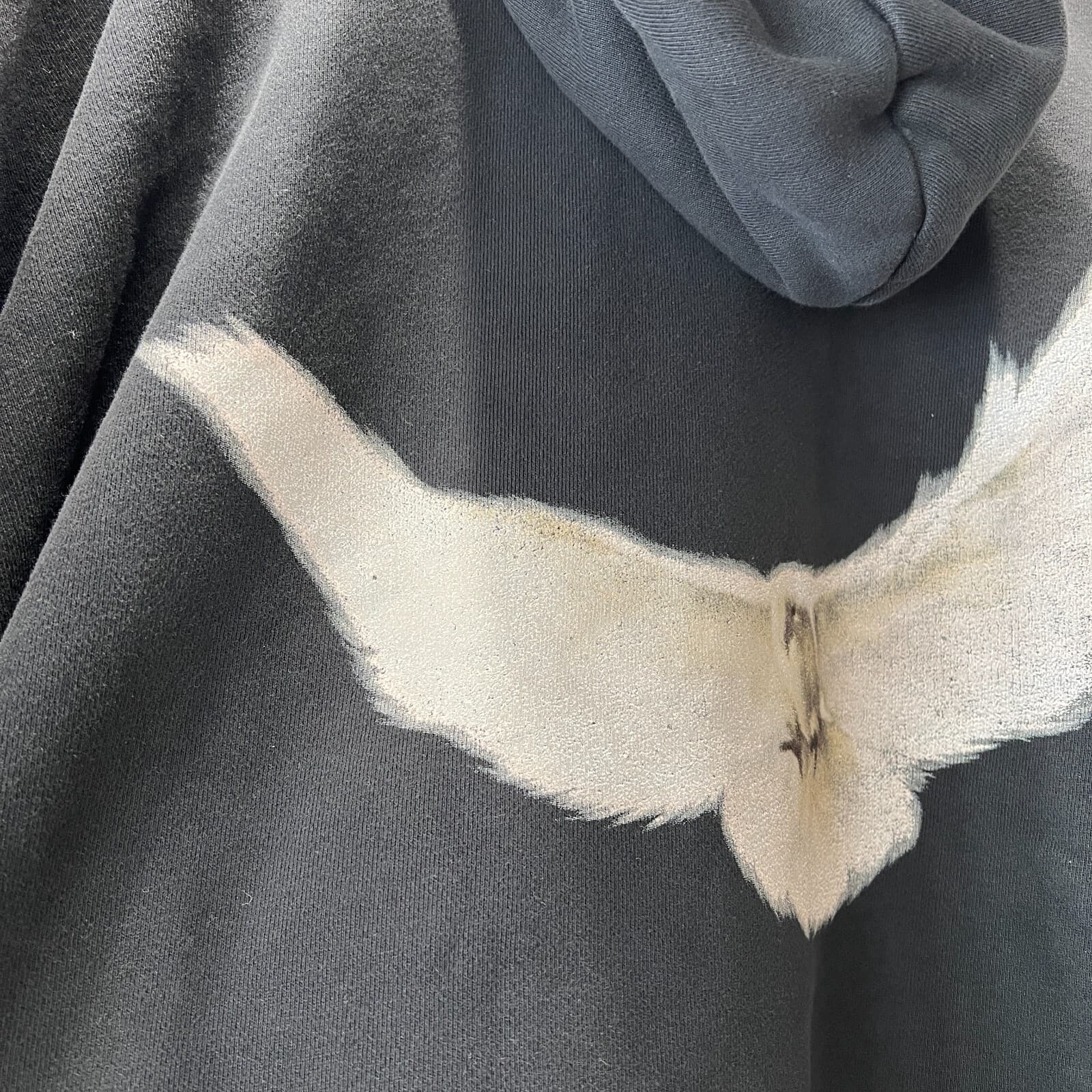 Yeezy Gap Engineered By Balenciaga Dove Hoodie Washed Black 472996-00 SIZE M thumbnail 6