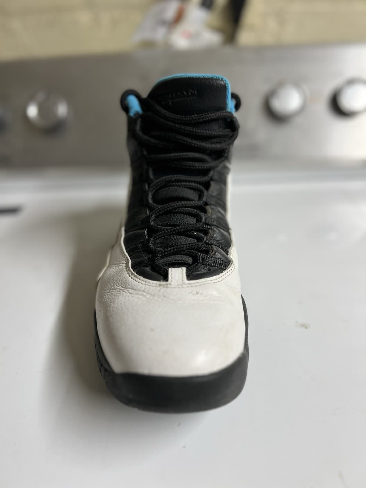 Jordan 10 Retro Powder Blue 2014 White Black Men’s With Original Box, Size 12 thumbnail 10