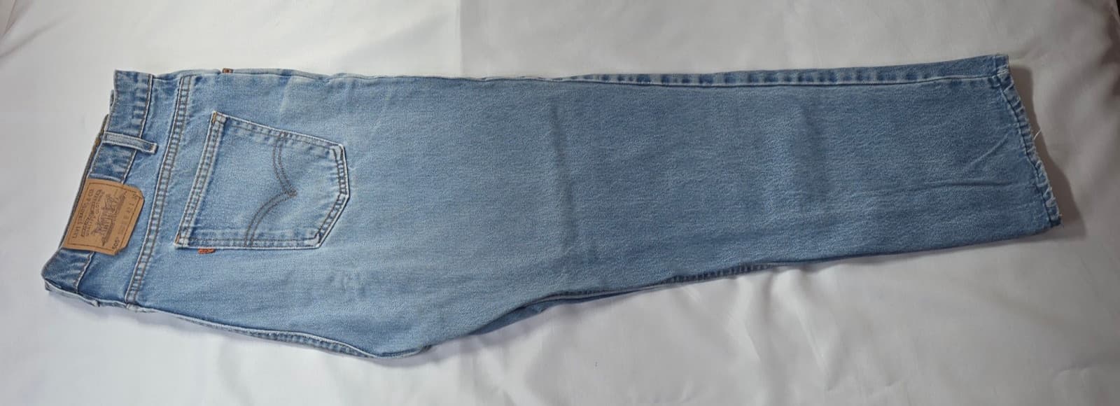 Vintage Levis 505 Jeans Mens 42x30 Blue Jean Orange Tab Made In USA