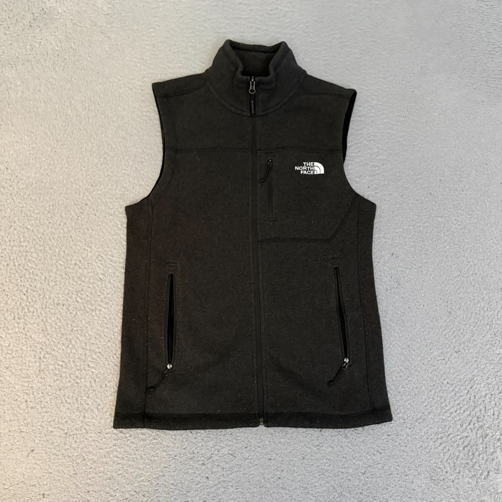 The North Face Vest Mens Size Small Gray Full Zip