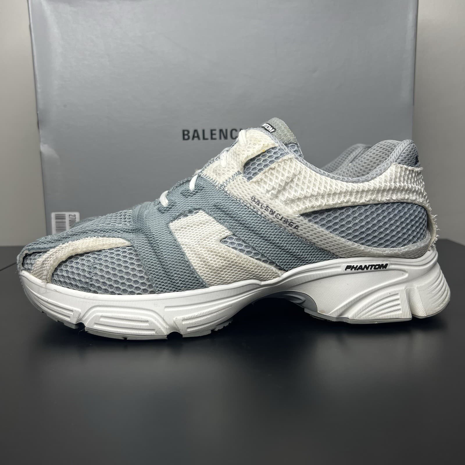 Size 45 - Balenciaga Phantom Sneaker Grey White