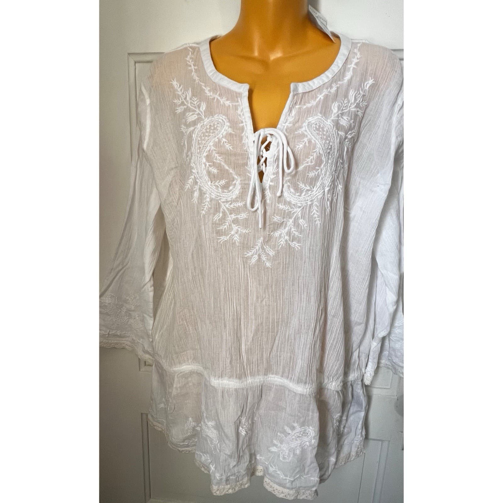 NWT Ralph Lauren Gauzy Boho Tunic Top
