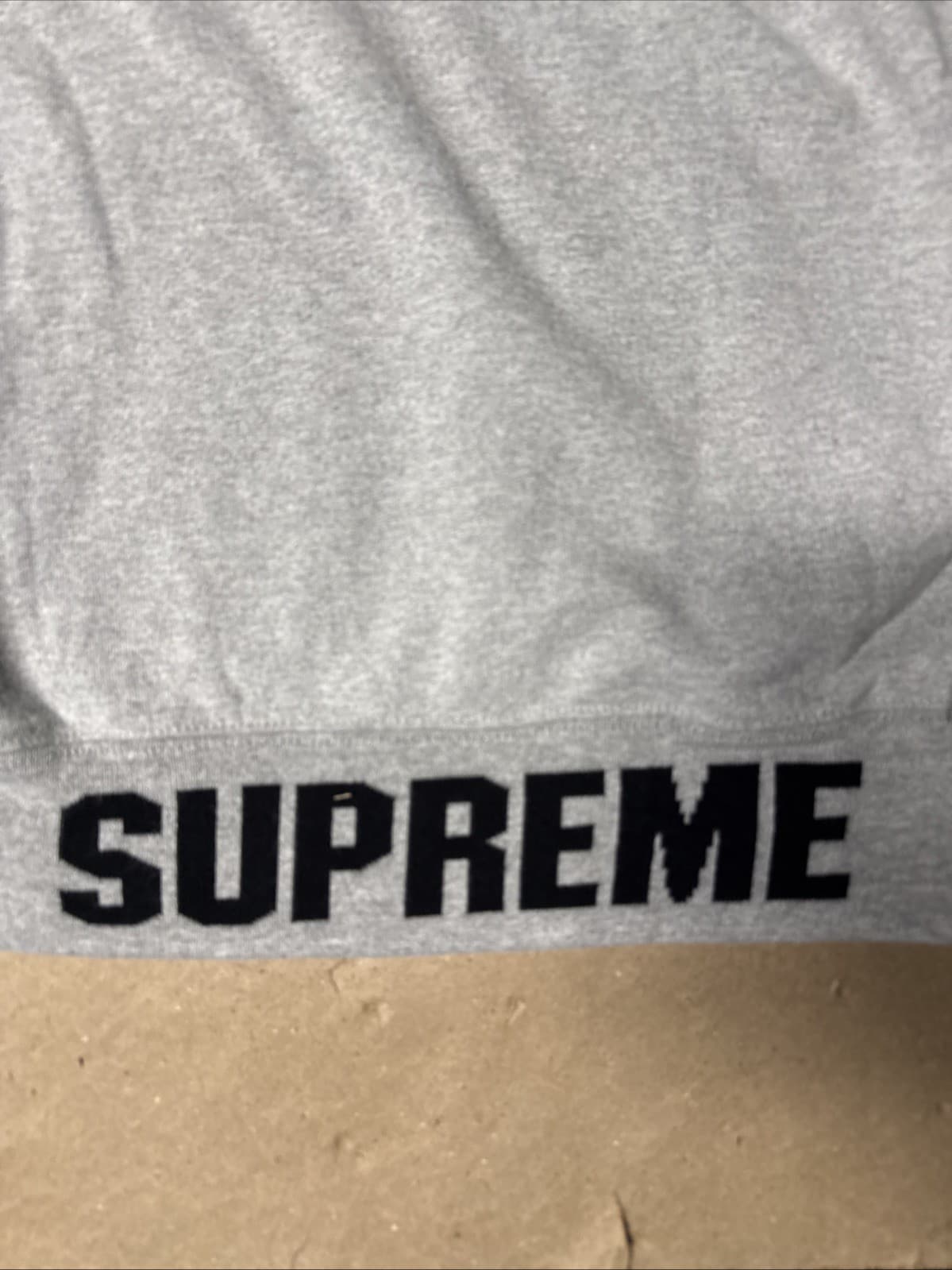Supreme Hoodie Gray Size Medium