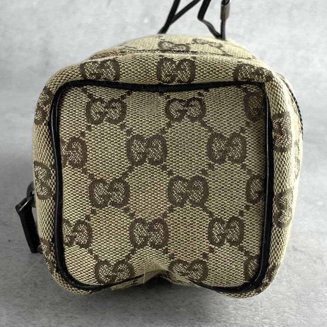GUCCI GG Drawstring Handbag Pouch Accessory Canvas Beige Logo From Japan Women thumbnail 16