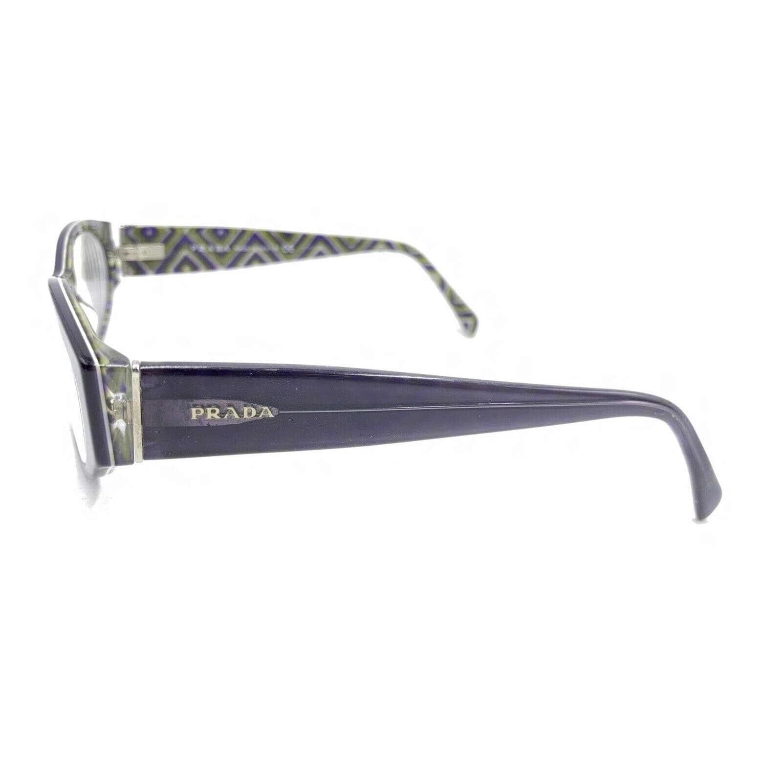 Prada VPR 03P MAT-1O1 Purple Oval Eyeglasses Frames 53-17 140 Italy Designer thumbnail 7