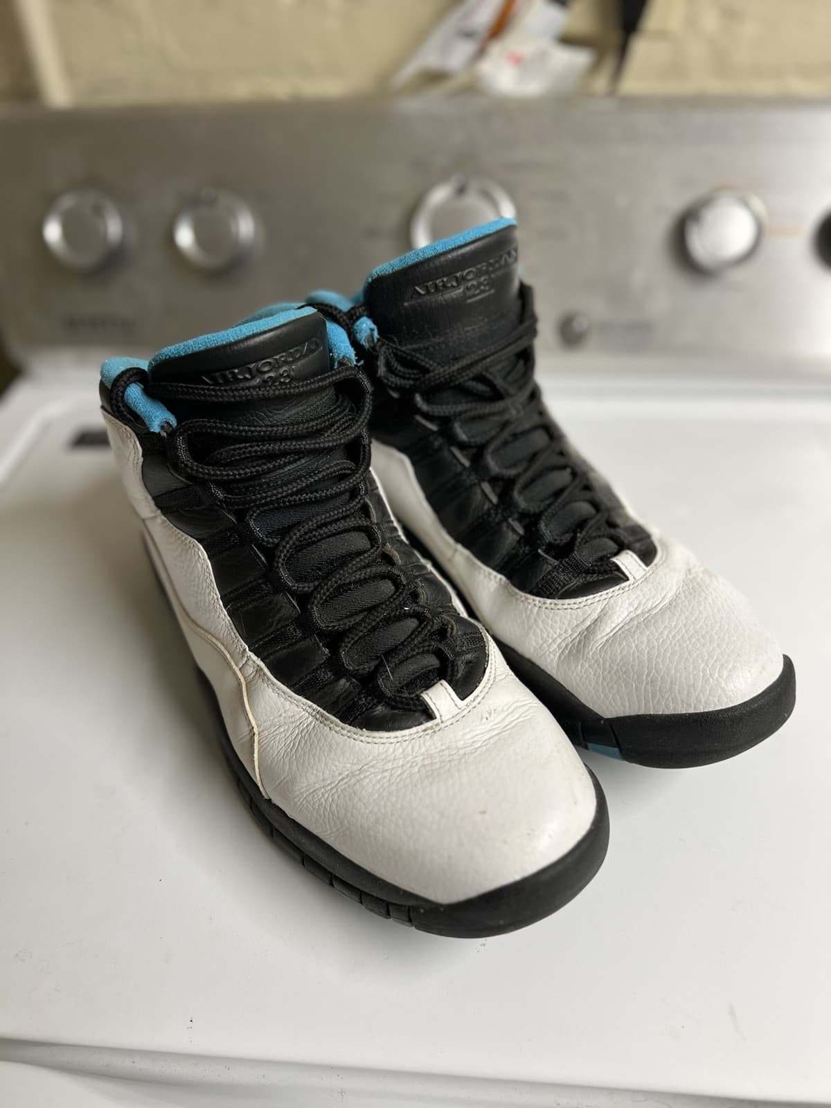 Jordan 10 Retro Powder Blue 2014 White Black Men’s With Original Box, Size 12