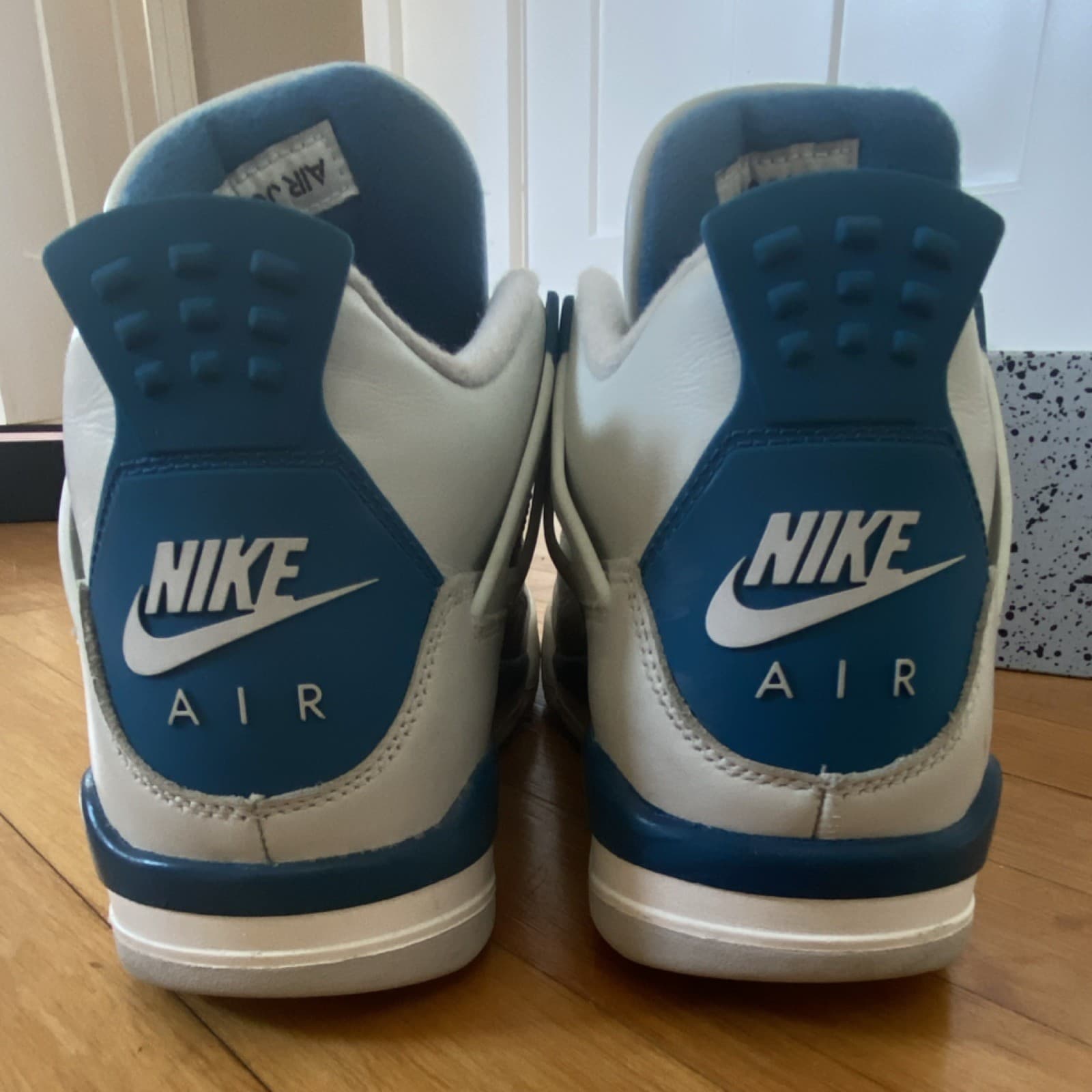 Jordan Air Jordan 4 Retro GS Off White Military Blue Boys 7Y Sneakers thumbnail 6