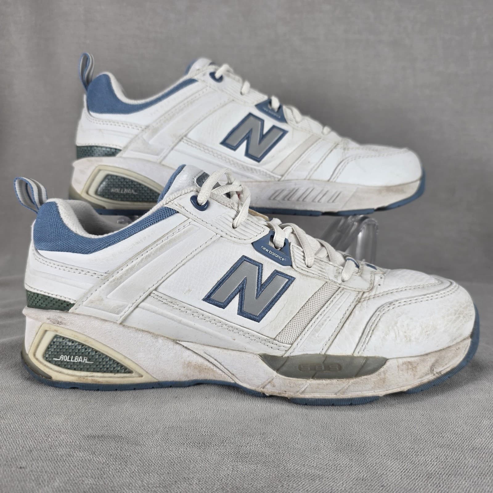 New Balance 854 Shoes Womens Size 11 White Leather Stability Walking Sneakers