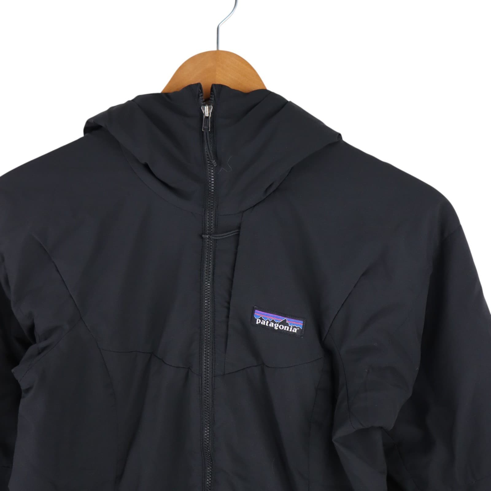 Patagonia Nano-Air Hoody Jacket Womens Small Black Insulated Stretch Puffer Coat thumbnail 2