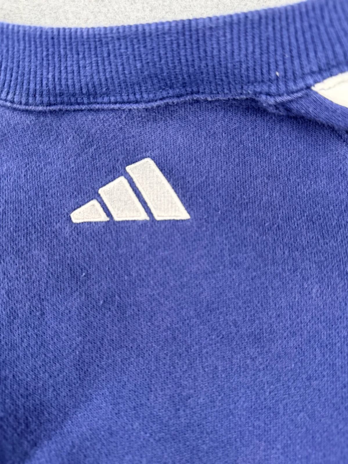 Adidas Mens 3 Stripe Sweatshirt Size XL Blue Vintage Pullover Big Logo thumbnail 7