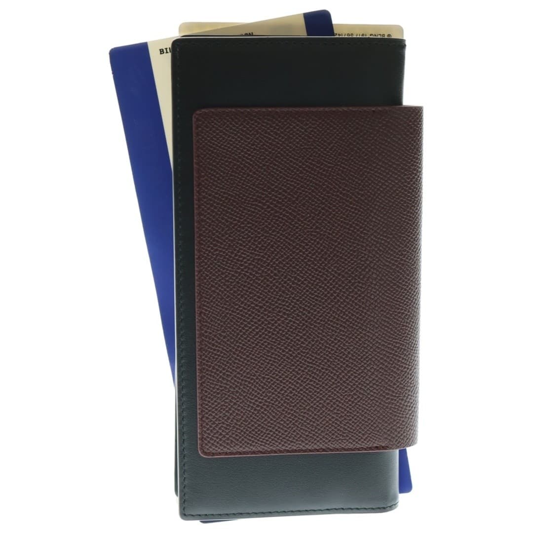 Balenciaga Pass Lo Wa 2 TIC Passport Bifold Wallet Long Card Case Leather Used 2 thumbnail 2