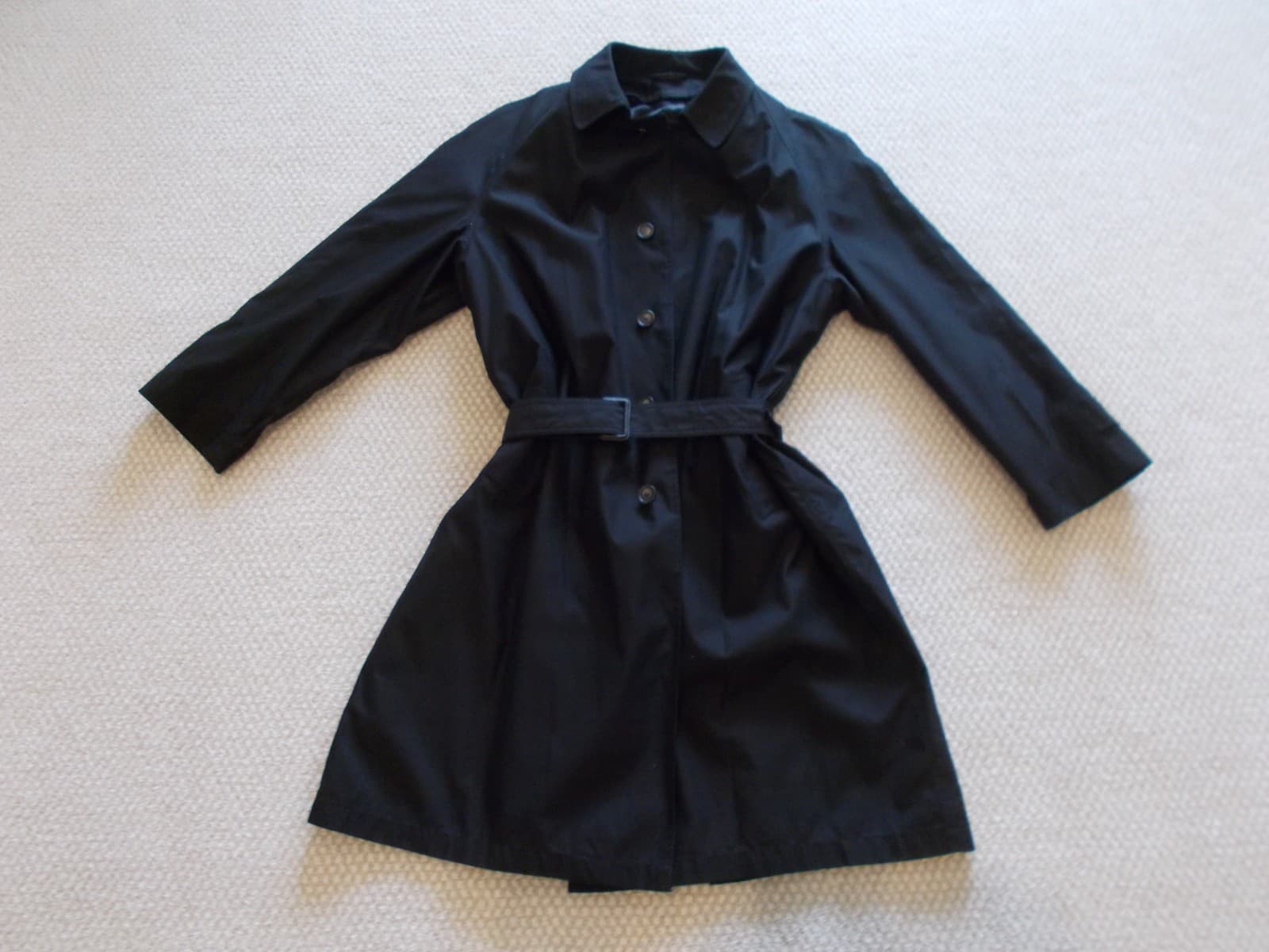 NEW CHAPS RALPH LAUREN Belted Trench Coat Removeable Liner Black size 44L