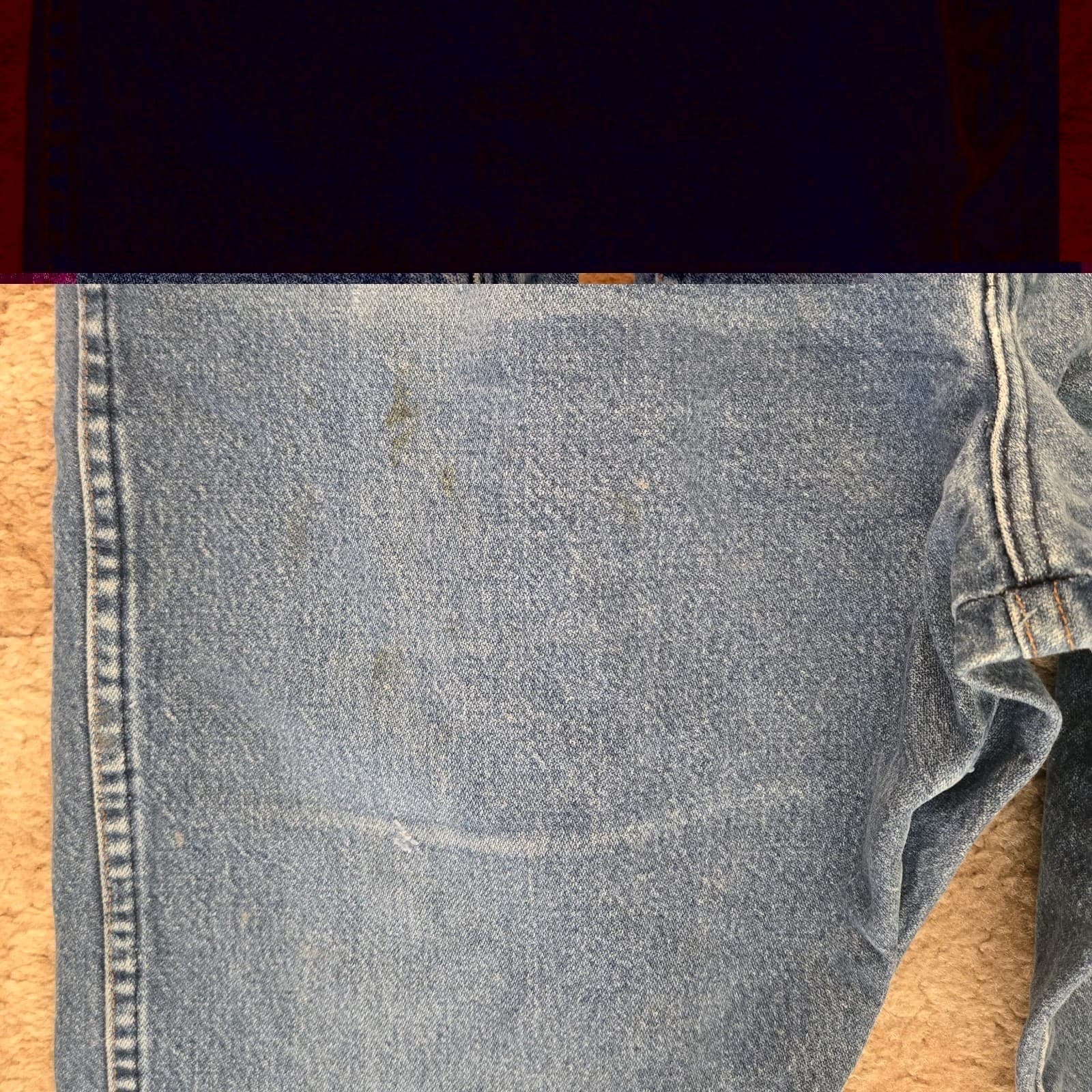 Wrangler Mens Cowboy Cut Original Fit 13MWZPW Distressed Denim Jeans Size 36x38 thumbnail 5