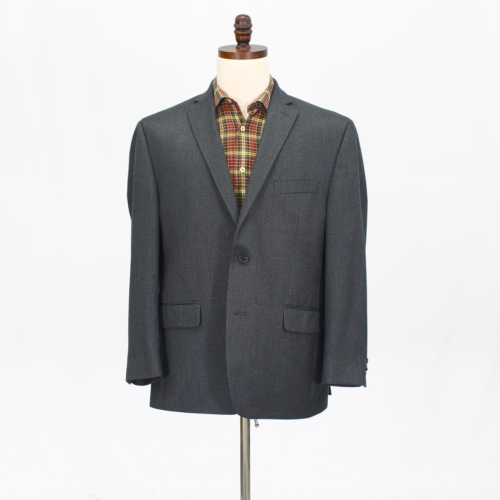 Michael Kors 44S Gray Sport Coat Blazer Jacket HB 2-Button Polyester