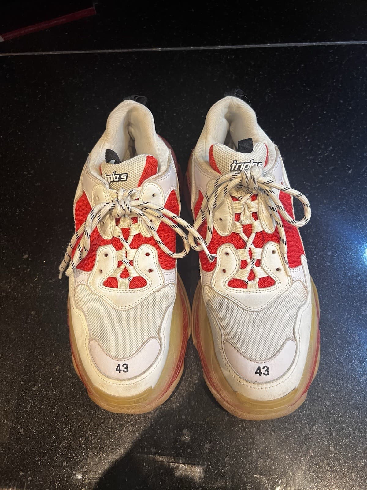 balenciaga shoes White and Red men 10