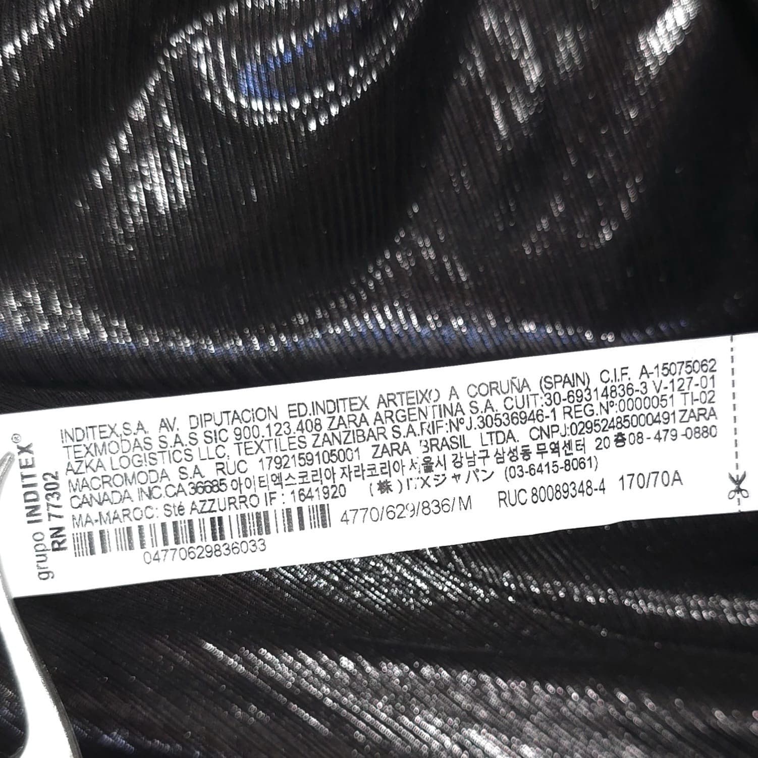 ZARA New Ruched Draped Metallic Shiny Gathered Midi Skirt Back Slit 4770/629 M thumbnail 14