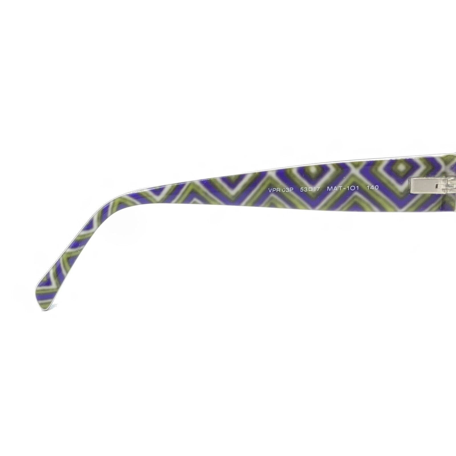 Prada VPR 03P MAT-1O1 Purple Oval Eyeglasses Frames 53-17 140 Italy Designer thumbnail 10