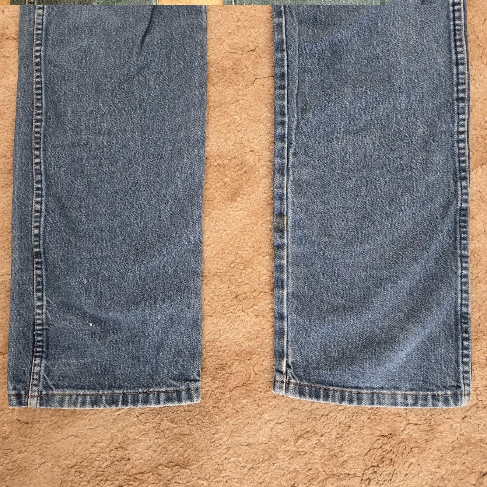 Wrangler Mens Cowboy Cut Original Fit 13MWZPW Distressed Denim Jeans Size 36x38 thumbnail 8