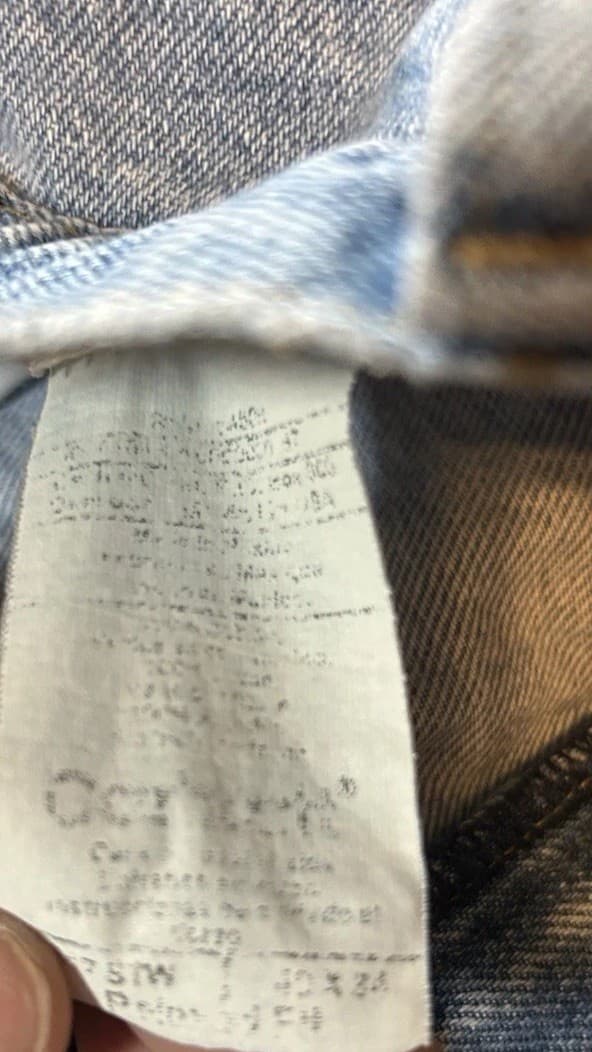 Carhartt Jeans Mens Size 40/34 Blue Denim Relaxed Fit Vtg Straight Light Wash thumbnail 4