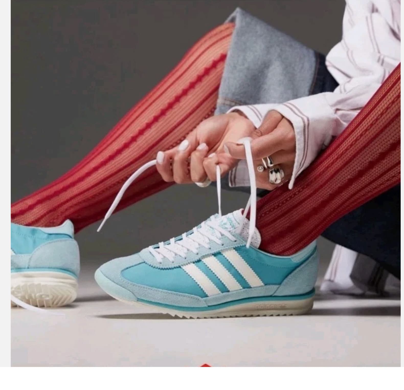 NWT Adidas SL 72 OG W Easy Mint Semi Flash Aqua Womens JI0199 US 8 thumbnail 2