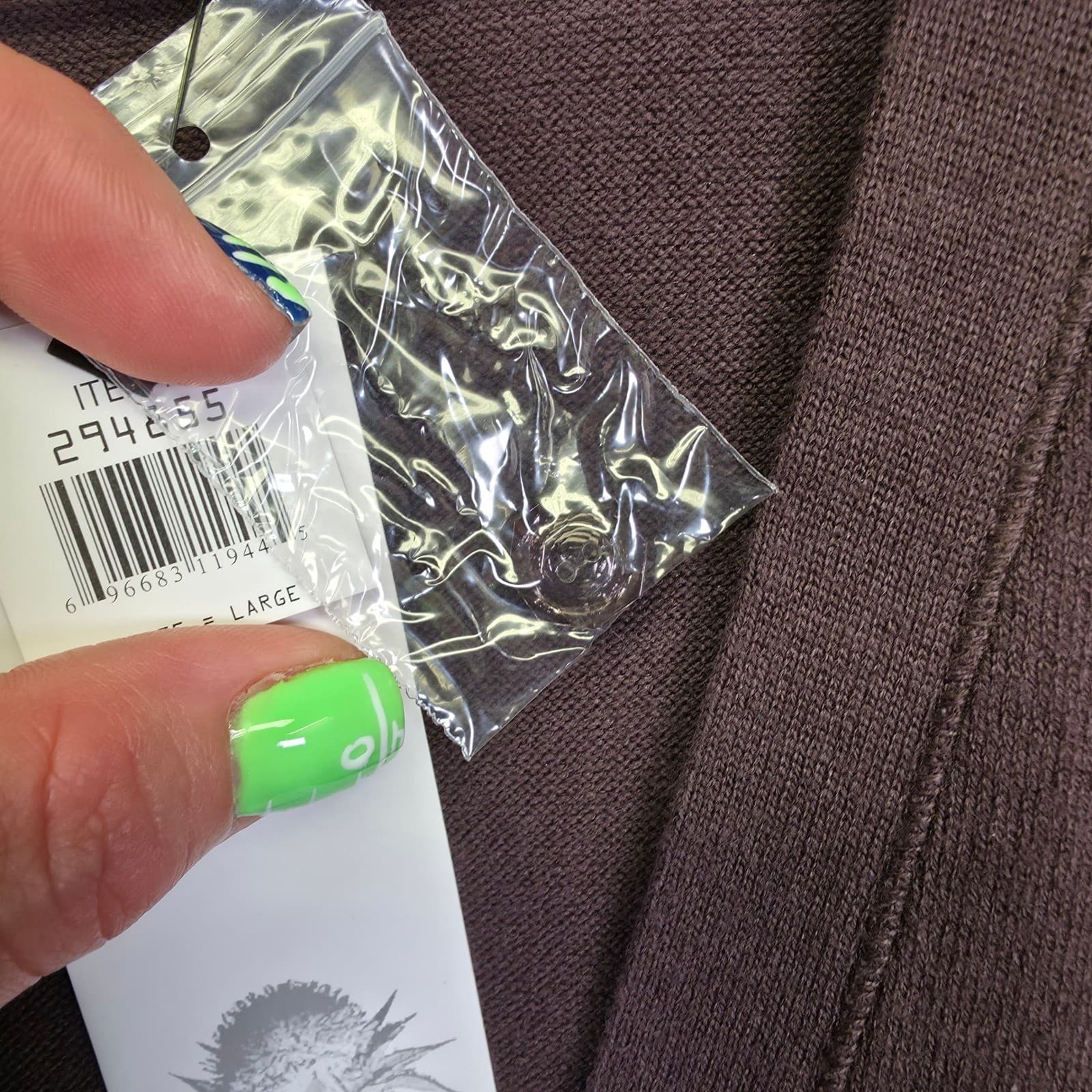 NEW Kersh Essentials Cardigan Womens L Brown Y2K Fitted Button Front Academia thumbnail 11