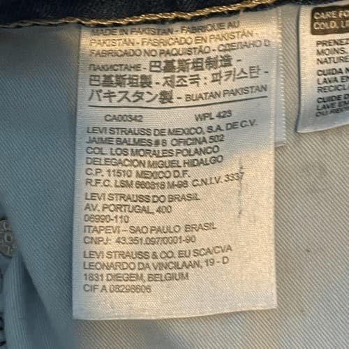 Levi's 315 Booty Shaping Bootcut Jeans Blue Dark Wash High Rise Stretch 31 thumbnail 8