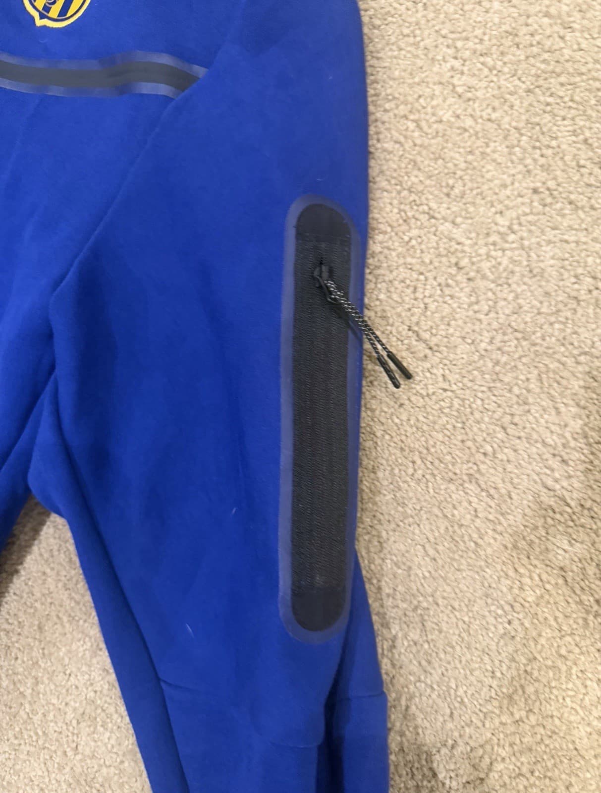 Men's Barcelona Edition Nike Tech Fleece Blue Size XL thumbnail 3