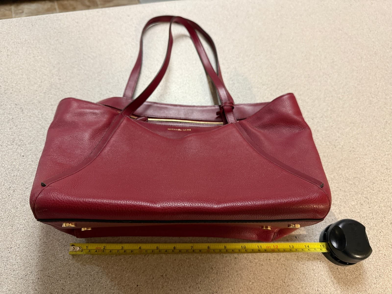 Michael Kors Womens Whitney Red Purse Leather Tote Shoulder Bag. CLEAN