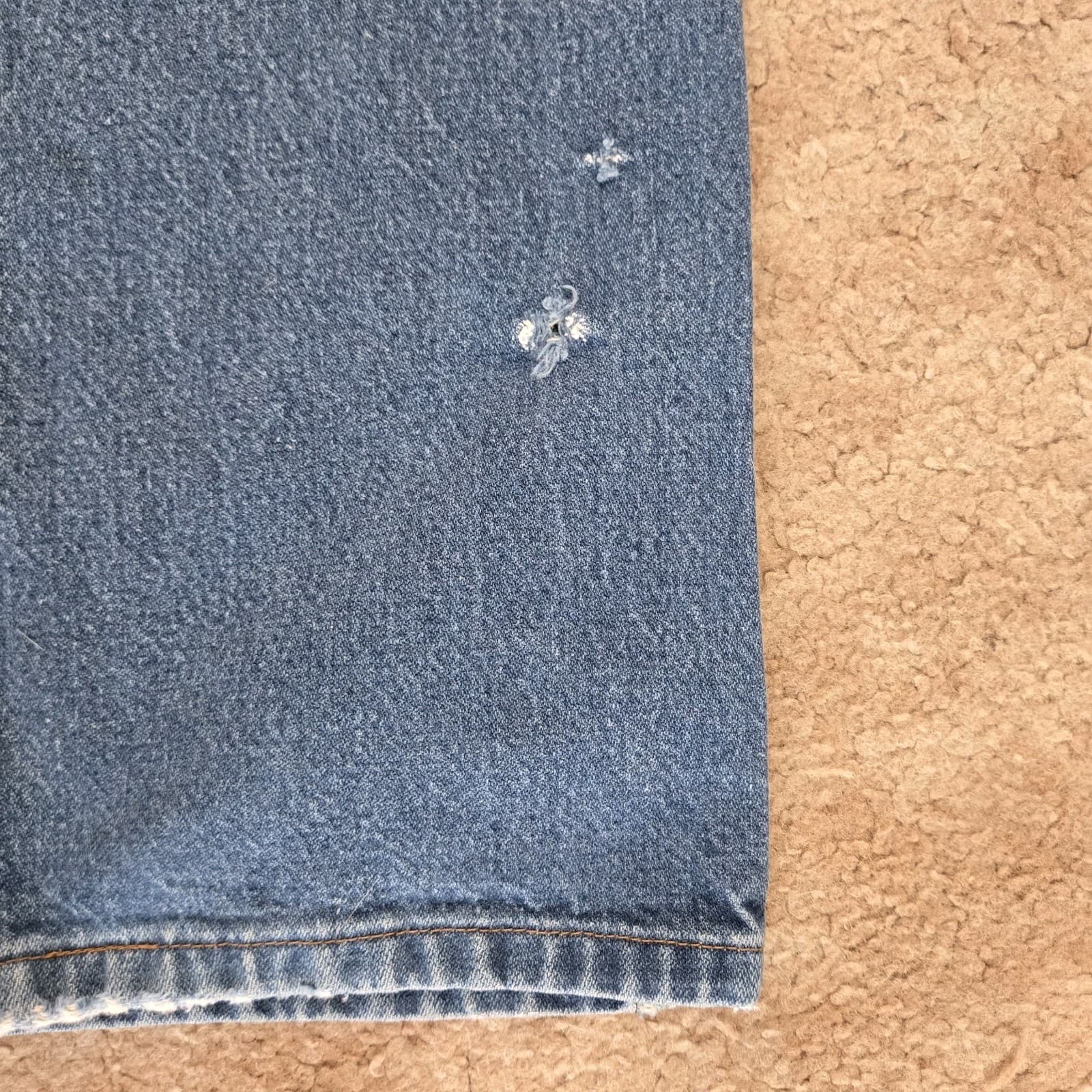 Wrangler Mens Cowboy Cut Original Fit 13MWZPW Distressed Denim Jeans Size 36x38 thumbnail 18