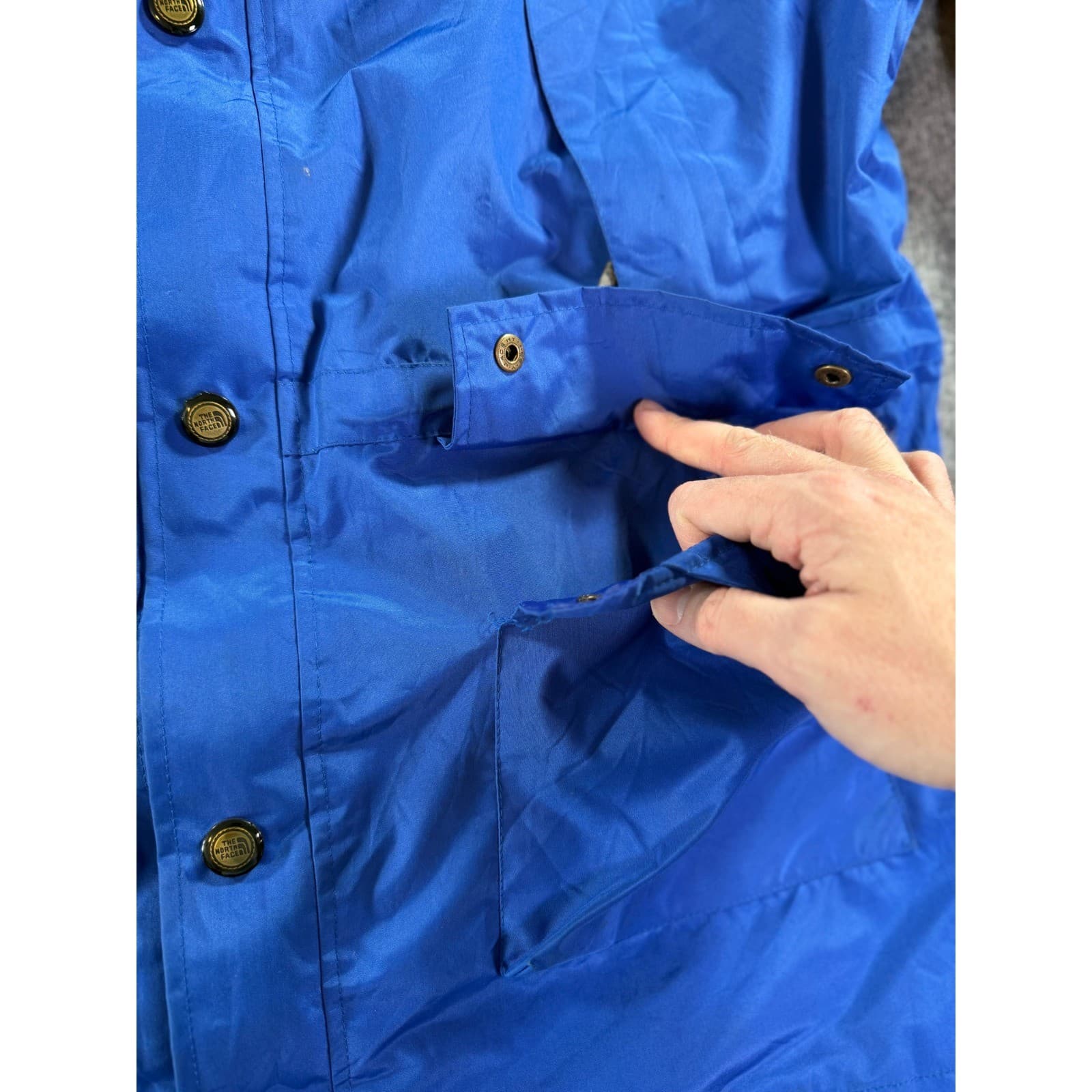 Vintage The North Face Mountain Light Gore-Tex Jacket Mens XL Blue Black Logo thumbnail 16