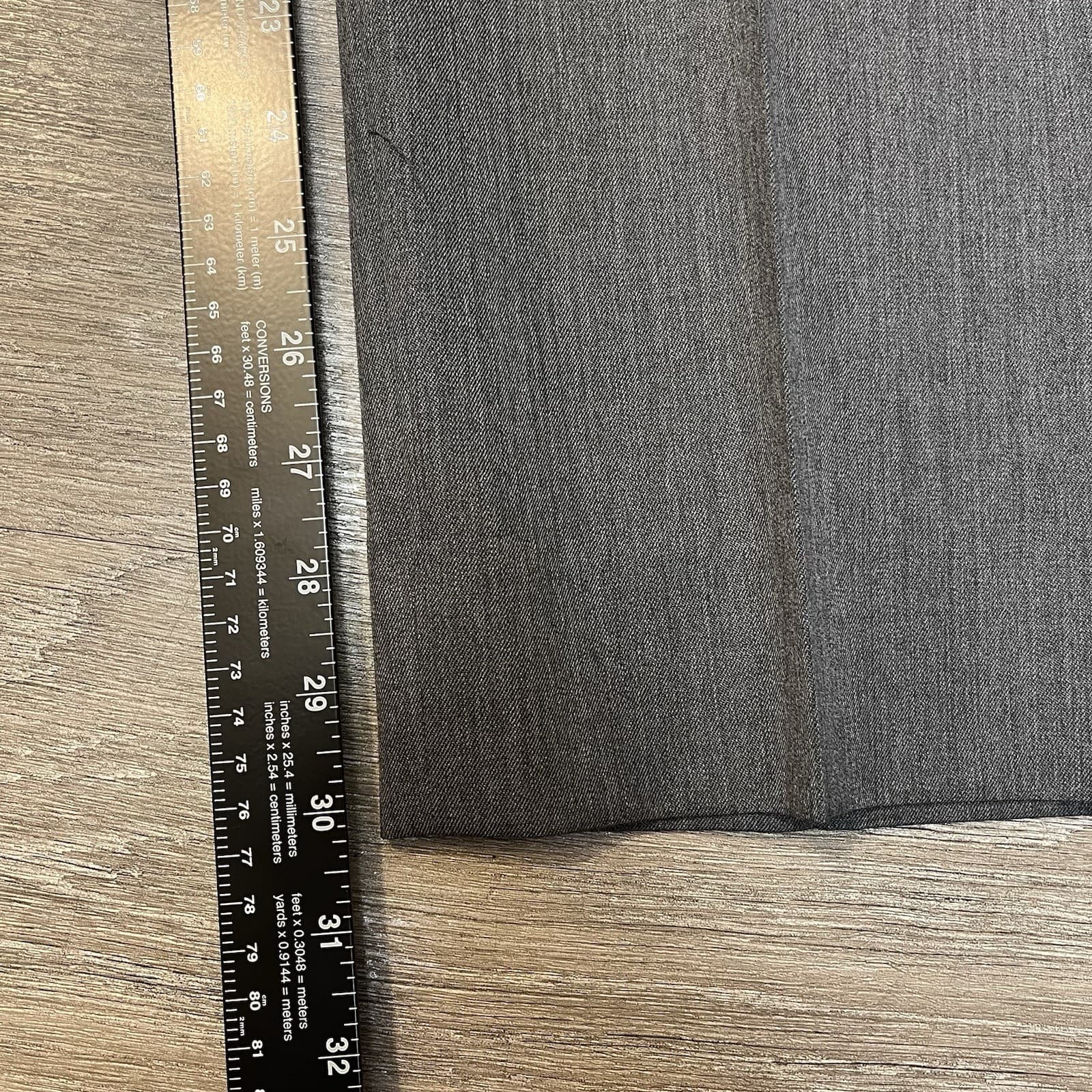 Brooks Brothers Dress Pants Mens 36x32 Gray Madison Wool Stretch Straight Cuffed thumbnail 6