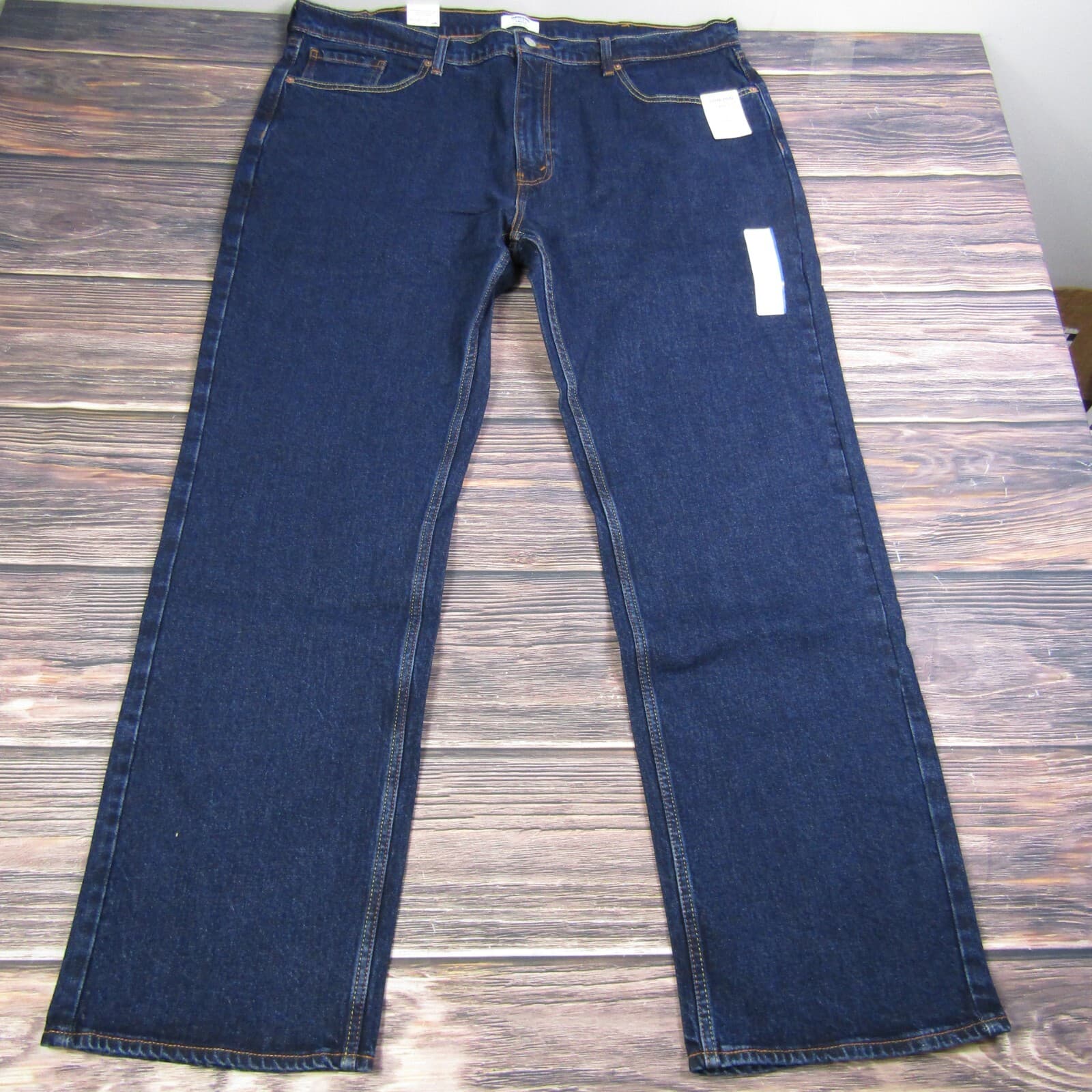 Denizen Levi's NEW NWT Mens 42x32 285 Relaxed Denim Jeans Dark Wash Blue