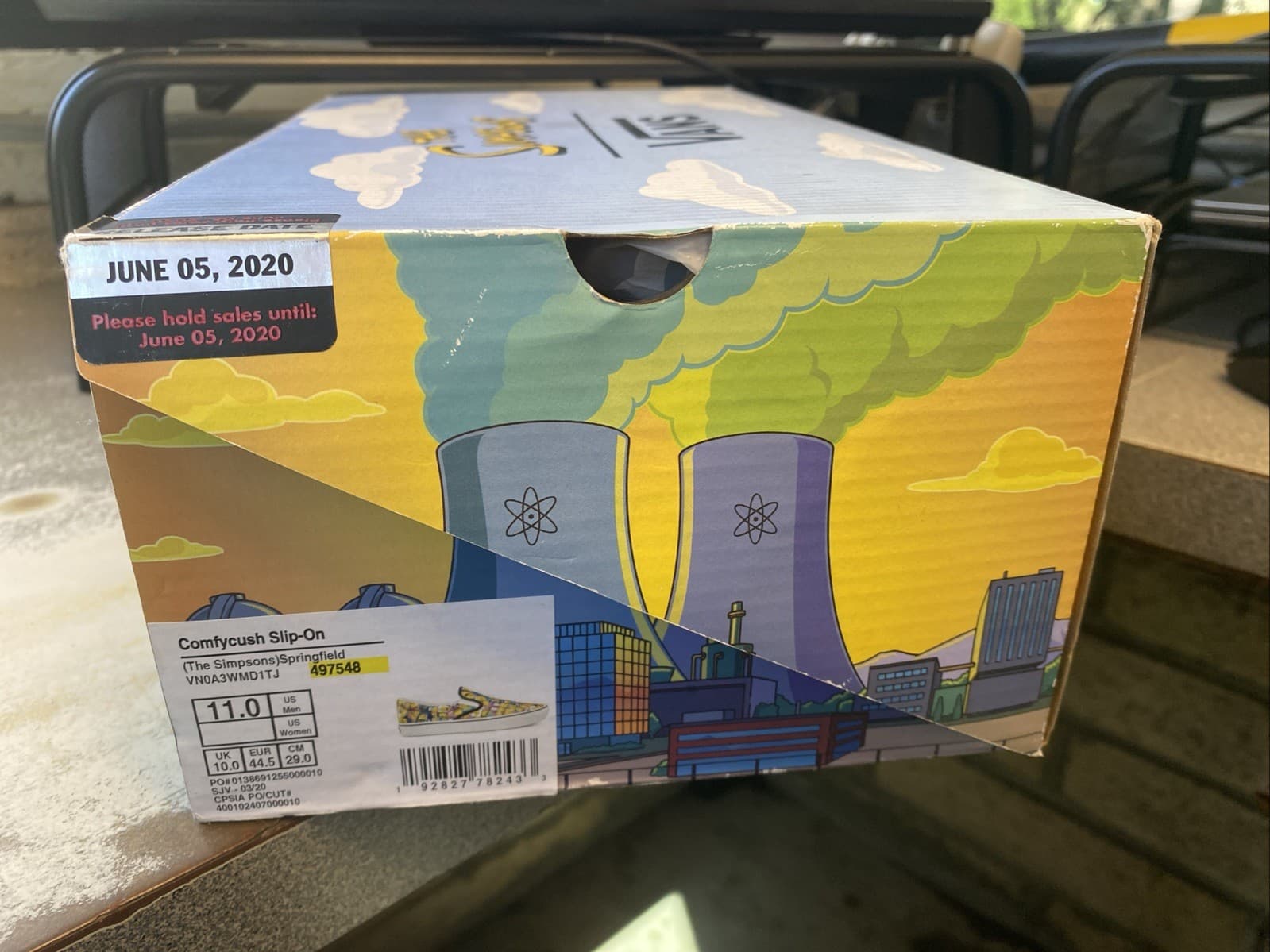 Vans X The Simpsons Springfield Confy Cush Sneakers Mens Size US 11 thumbnail 5