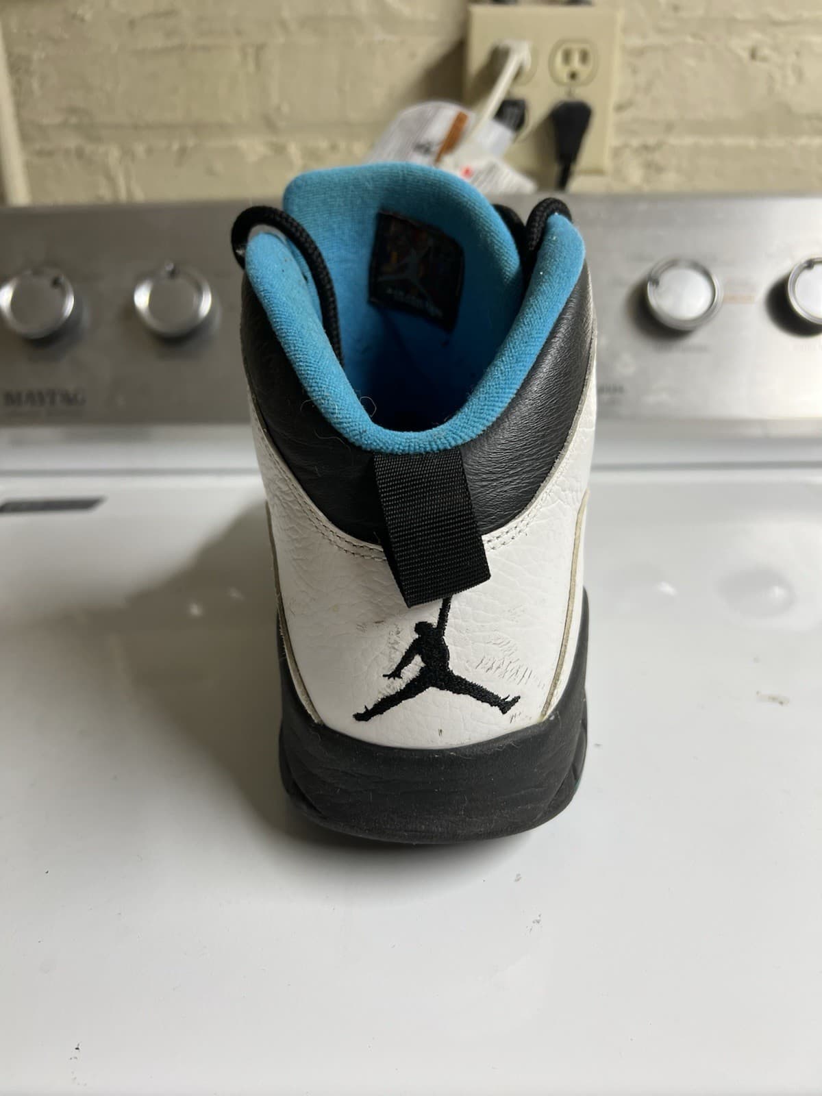 Jordan 10 Retro Powder Blue 2014 White Black Men’s With Original Box, Size 12 thumbnail 7