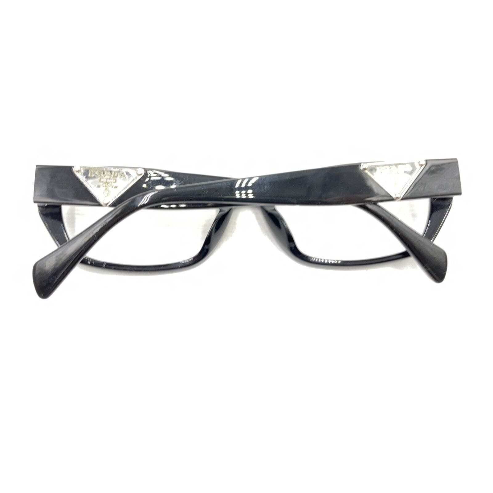 Prada VPR 10O-A 1AB-1O1 Black Rectangle Eyeglasses Frames 54-18 135 Italy thumbnail 11