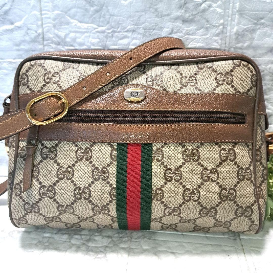 GUCCI 56·02·004 Sherry Line GG Supreme Shoulder Bag Vintage Italy thumbnail 22