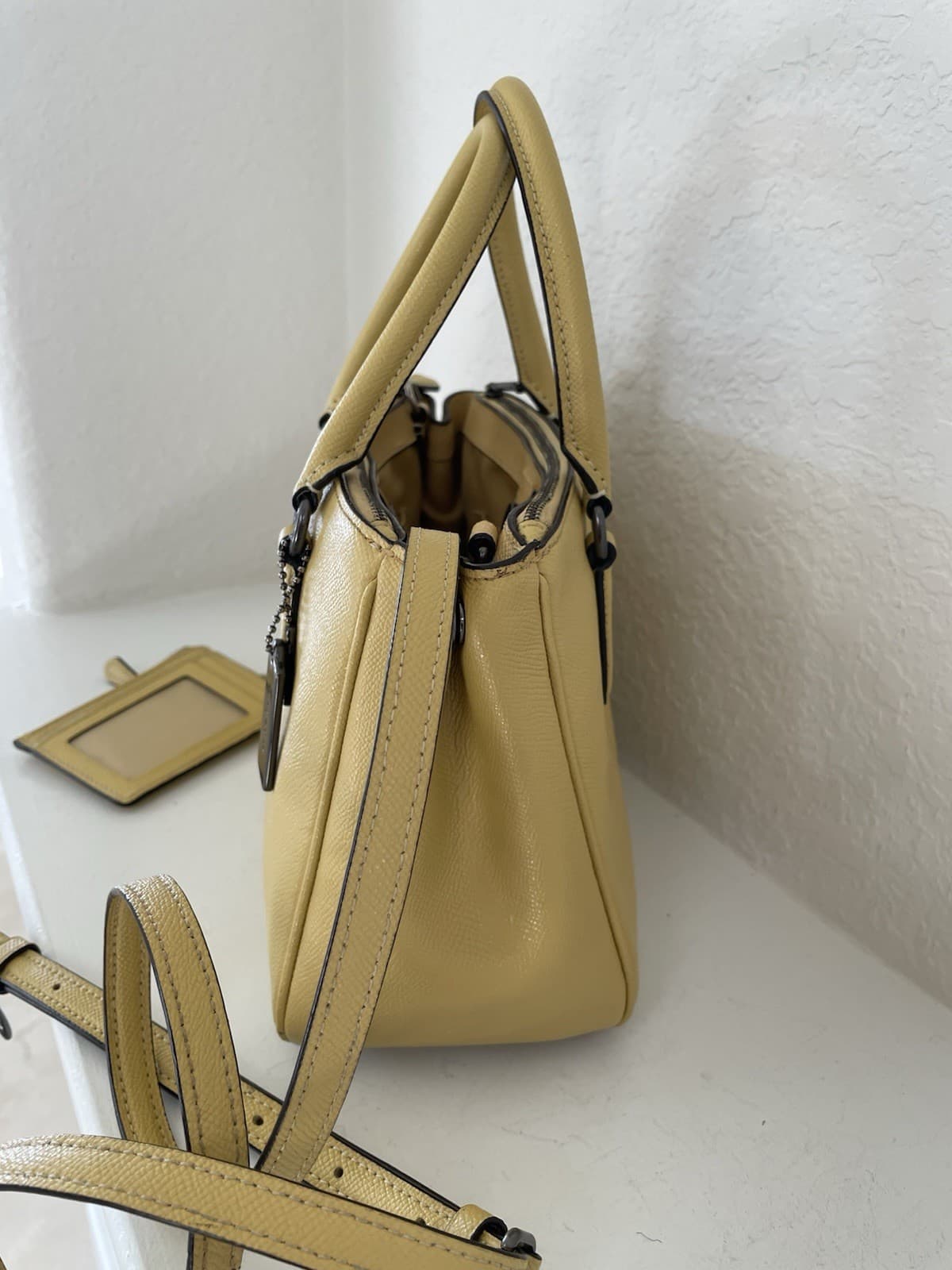 Coach Mini Surrey Carryall Crossbody in Viridian Green With Matching Wallet Coin thumbnail 3