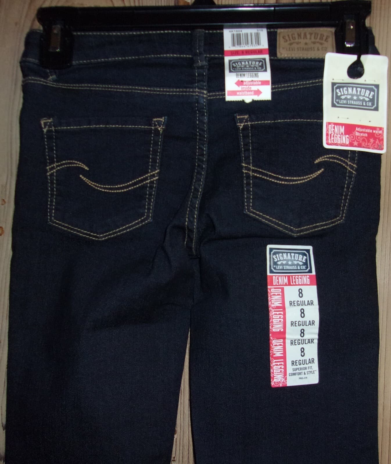 LEVI'S Strauss & Co Signature Denim Leggings Girl's Size: 8 Regular NWT thumbnail 4