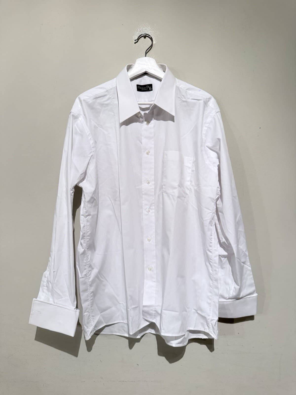 Christian Dior white dress shirt New Men Sz 17.5/35 Formal