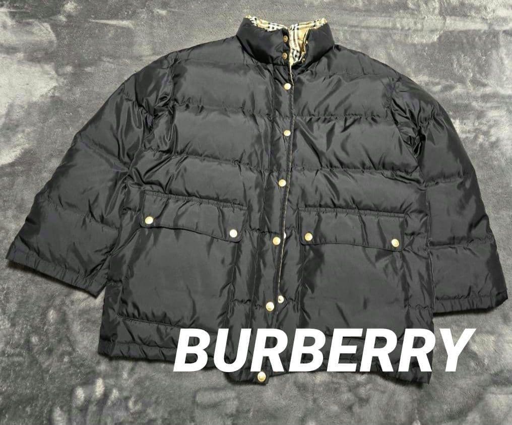 Burberry Down Jacket size 13 Nova Check Authentic Men's Nylon Used