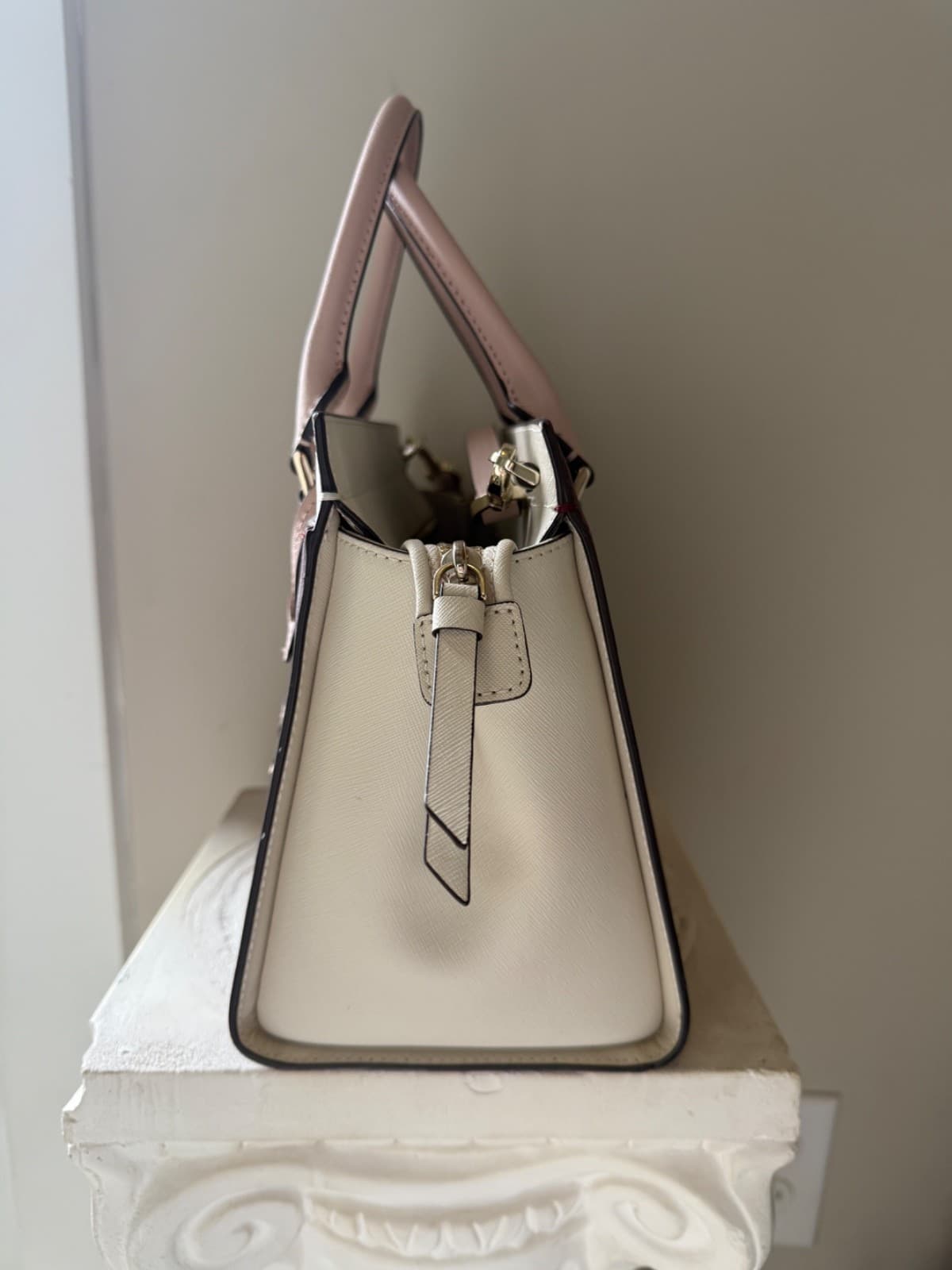 Kate Spade Retired Tri-Color Satchel Handbag Purple White thumbnail 5